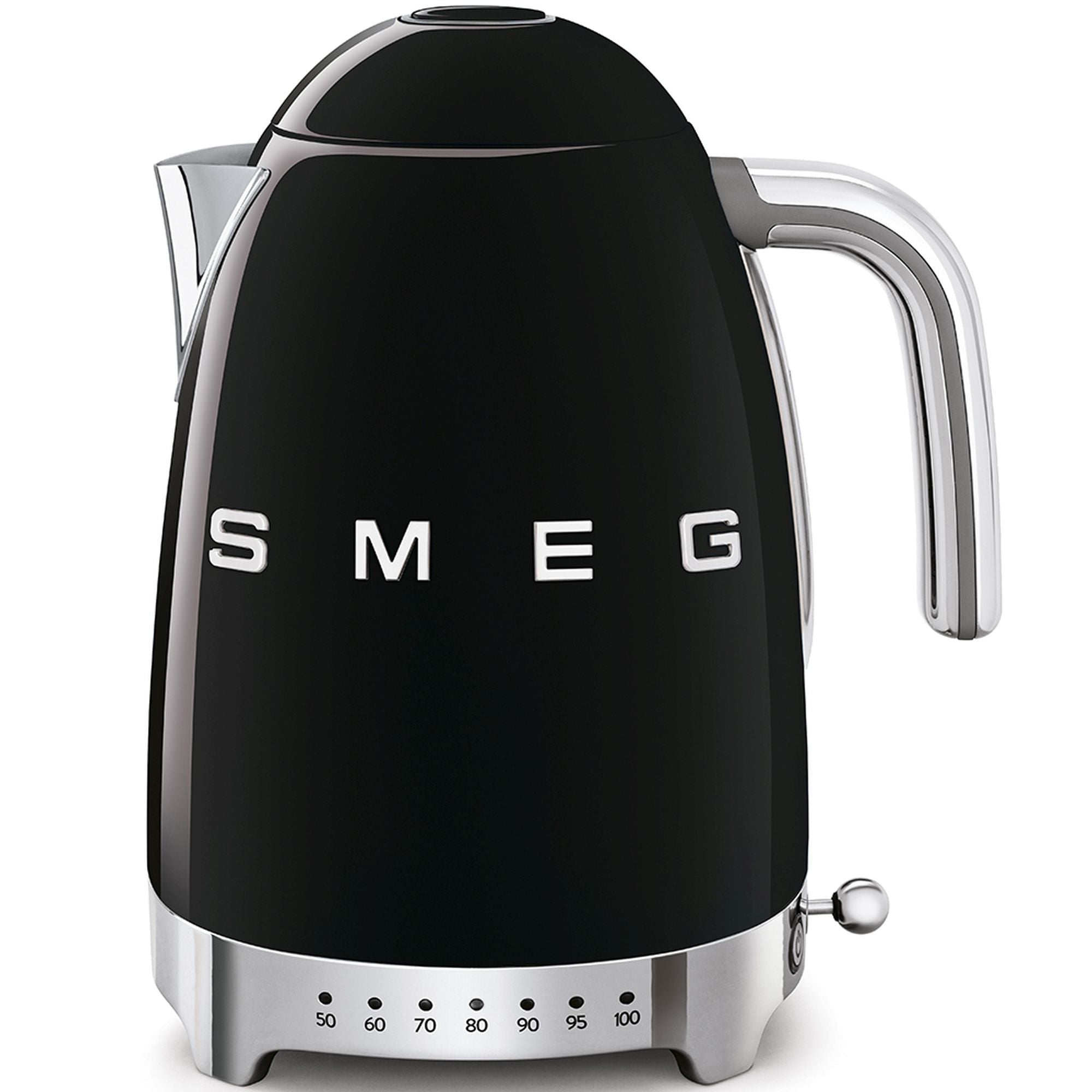 Smeg 1.7L 50's Style Variable Temperature Kettle - Black
