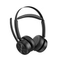 EMEET GeniusCall HS80 Wireless On-Ear Headset with Charging Base and Super ENC