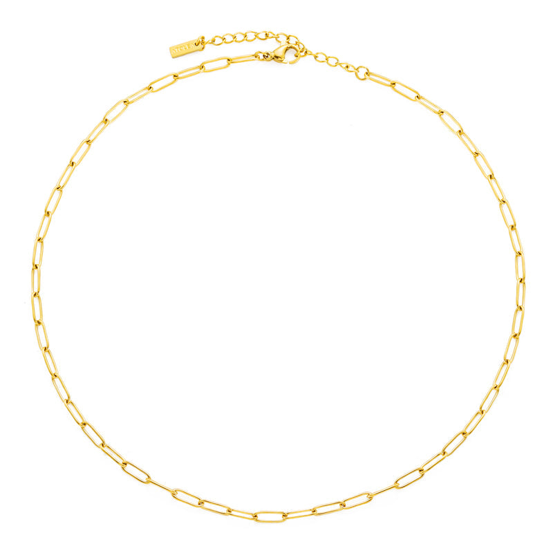 "Cozumel" Paperclip Choker - Gold Colour