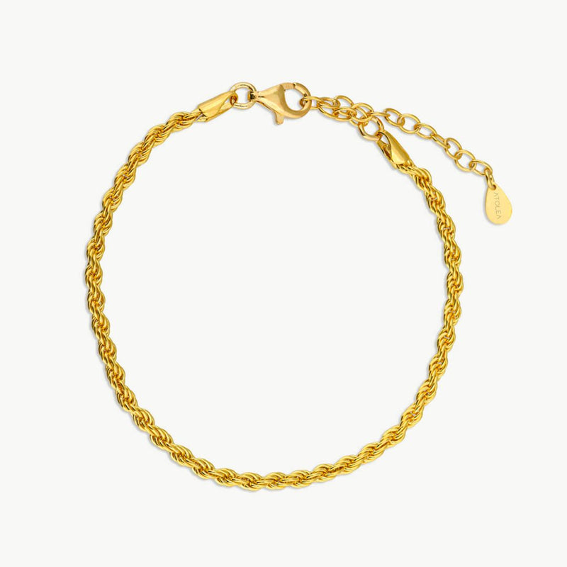 "Calvi" Rope Chain Bracelet - Gold Colour
