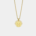 Golden Sun Necklace - Gold Colour