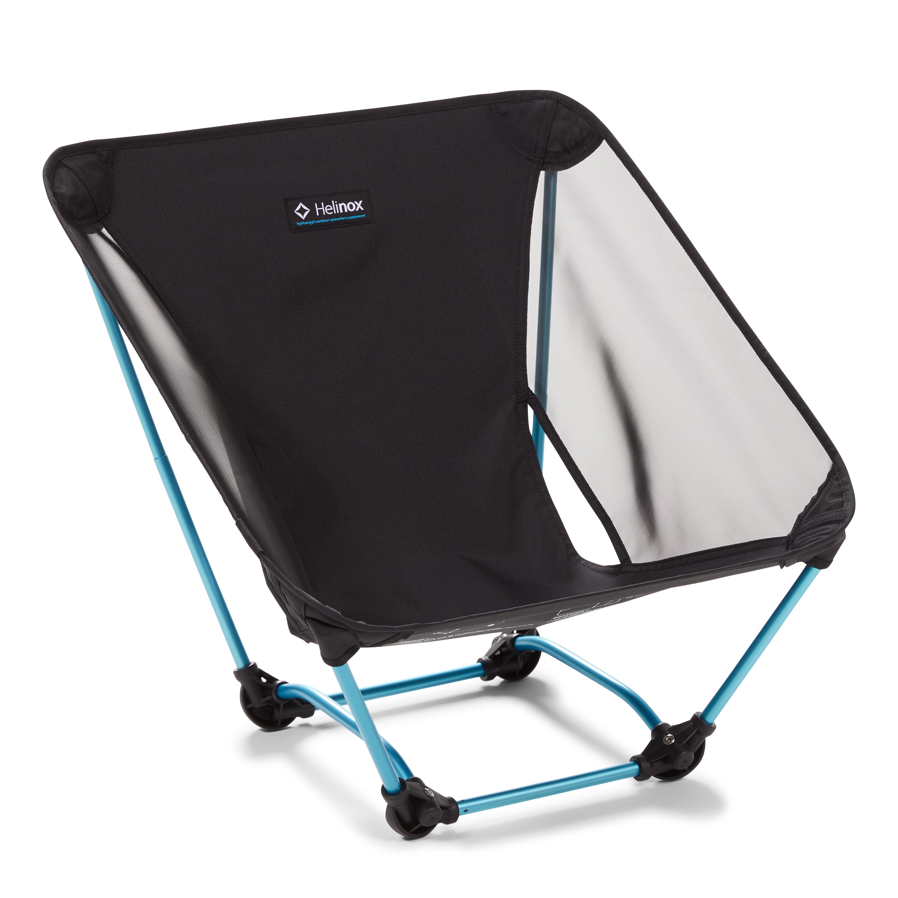 Helinox Ground Chair Black with Blue Frame