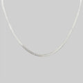 "Kauai" Herringbone Choker - Silver Colour