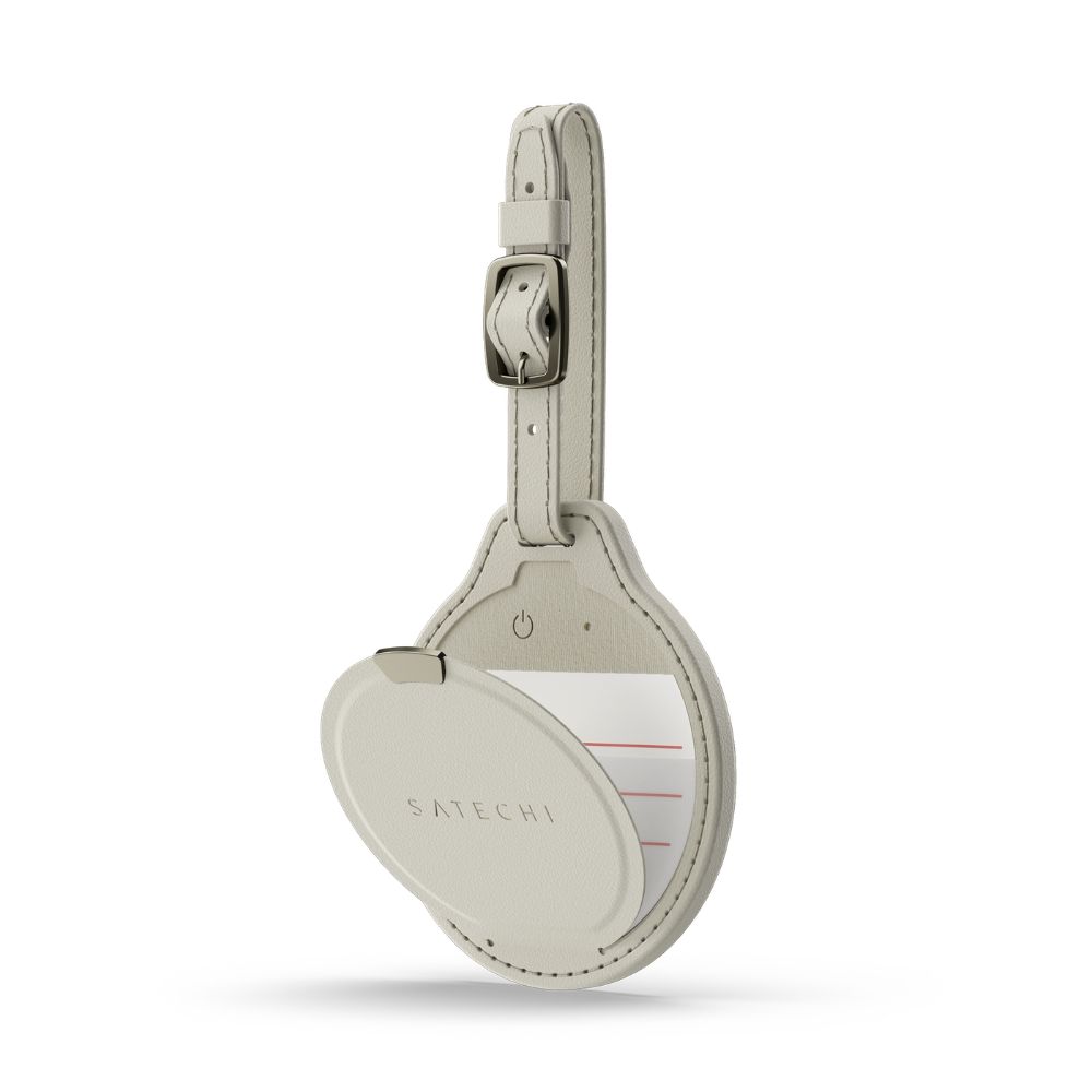 Satechi Vegan-Leather FindAll Luggage Tag (Sand)