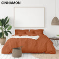 Royal Comfort 1000 Thread Count Bamboo Cotton Sheet and Quilt Cover Complete Set / Queen - Cinnamon