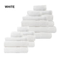 Royal Comfort Cotton Bamboo Towel Bundle Set 450GSM Luxurious Absorbent / 18 Piece - White