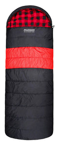 KALGAN HOODED JUMBO SLEEPING BAG 230X90CM -2 TO -7C