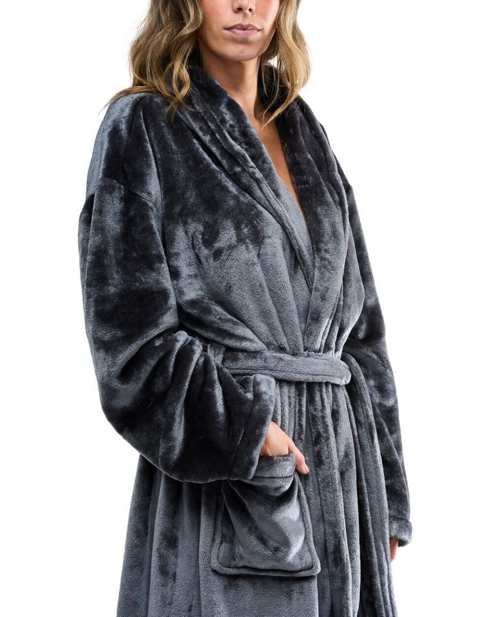 endota Plush Robe-Dk Grey L-XL