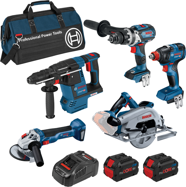 Bosch ProCORE 5 Piece 18V 8Ah -18V DB 5-XWH Combo