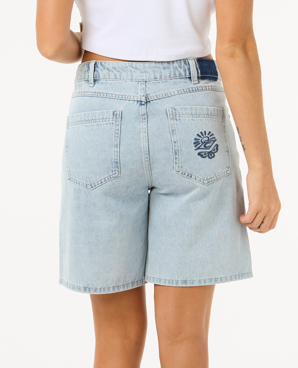 Aggie Relaxed Denim Short