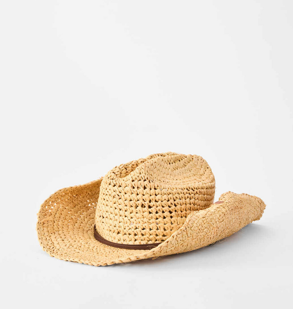 Crushable Straw Cowgirl Hat
