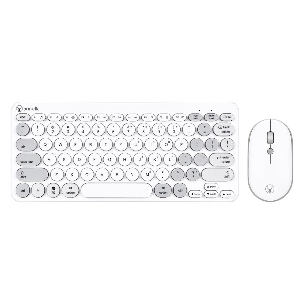 Bonelk KM-383 Wireless Keyboard and Mouse Combo (Grey)