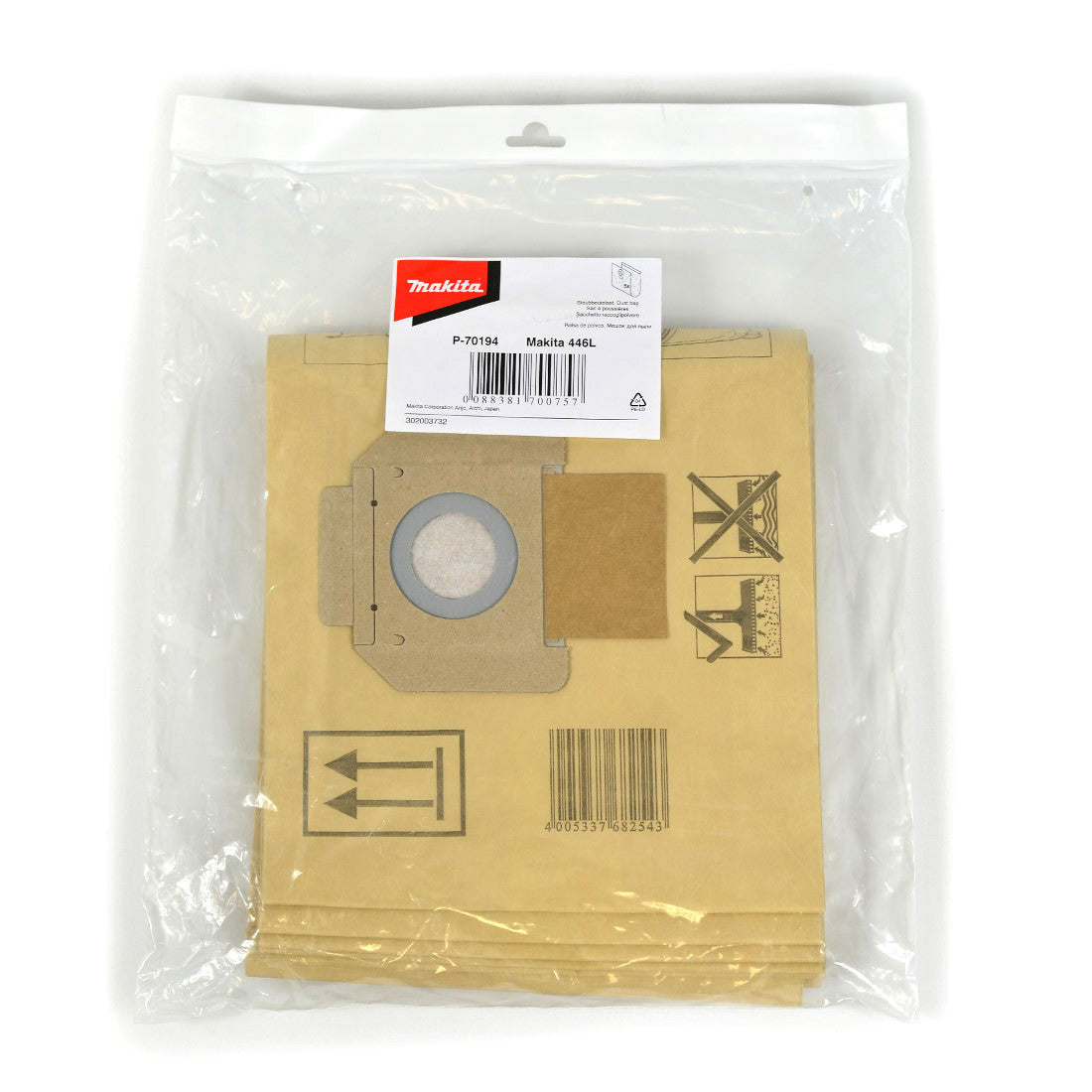 Makita Vacuum Bag 5 Pack suits VC2010l