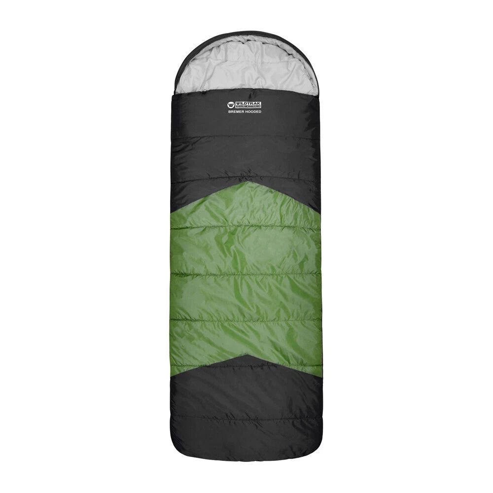 BREMER HOODED SLEEPING BAG 220X80CM 0 TO -5C