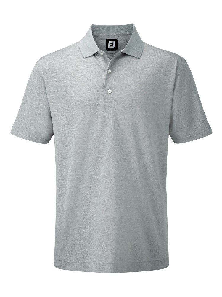 Footjoy Mens Stretch Pique Sold Polo - Large - Grey
