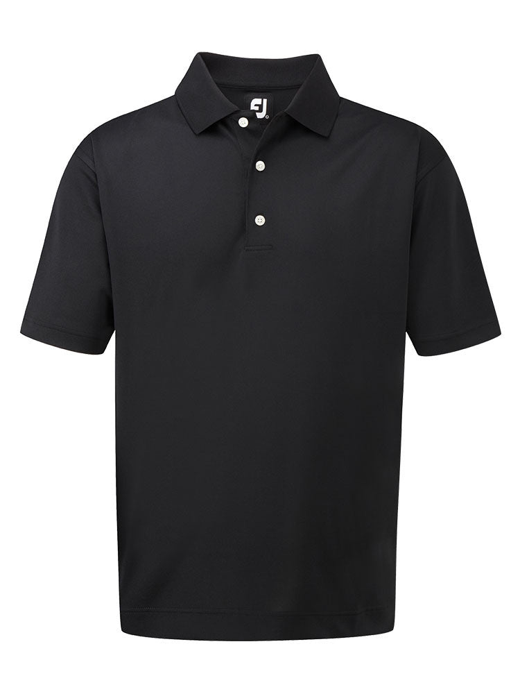 Footjoy Mens Stretch Pique Sold Polo - XL - Black
