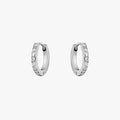 Tiny Gold Hoop Earrings - Silver Colour