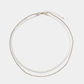 "Ios" Layered Necklace - Silver Colour