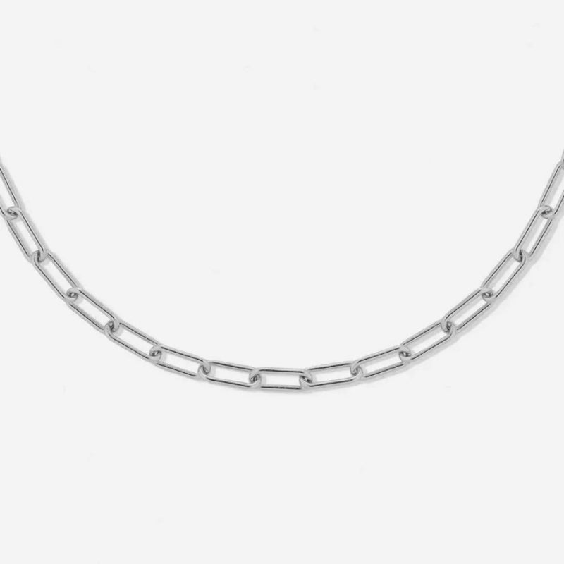 "Cozumel" Paperclip Choker - Silver Colour