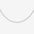 "Calvi" Rope Chain Necklace - Silver Colour