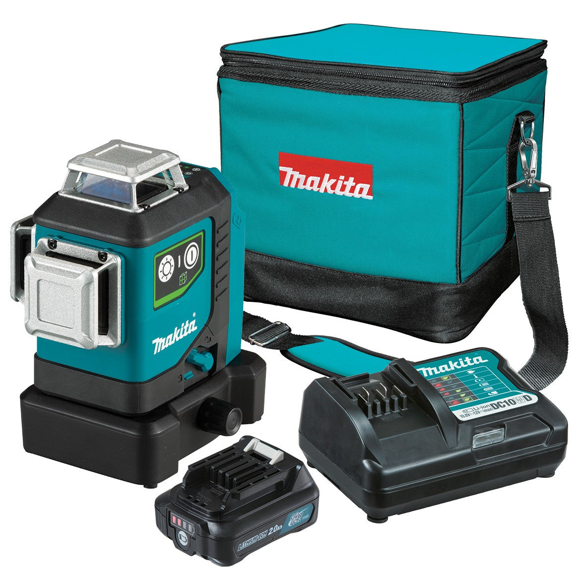 Makita 12V Max Green 3 x 360 Degree Line Laser Kit