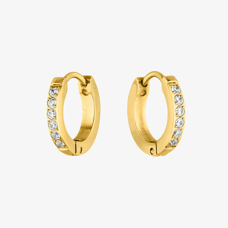 Tiny Gold Hoop Earrings - Gold Colour