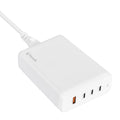 Bonelk 240W Multi-Port Desktop Charger, 3 x USB-C / 1 x USB-A (White)