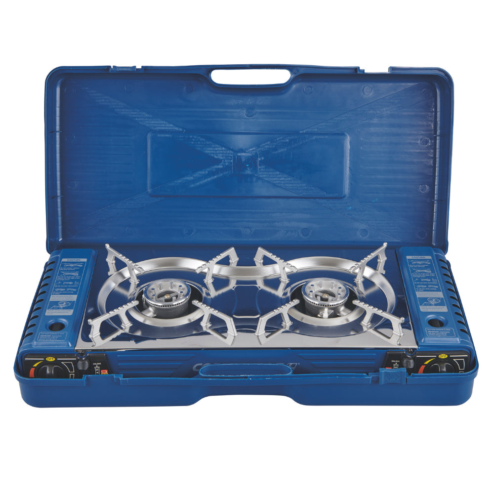 OZtrail Double Butane Stove with Hotplate