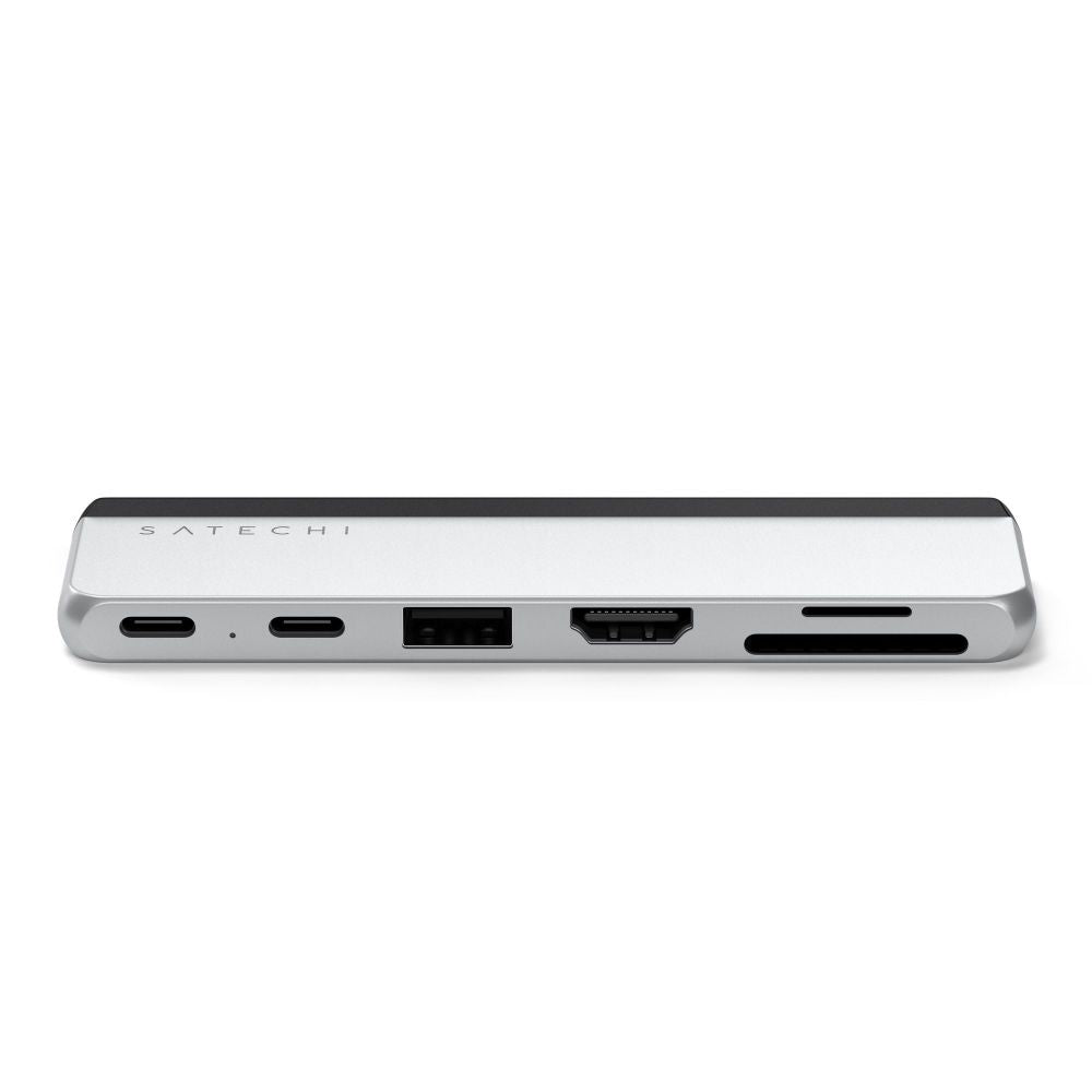 Satechi Dual USB-C Hub for Surface Pro 9 (Platinum)
