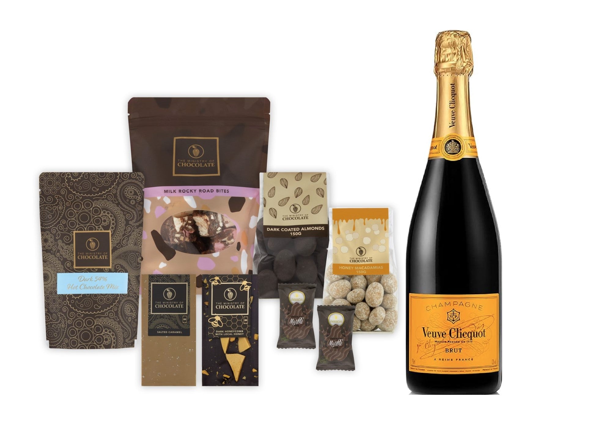 Veuve and Dark Chocolate Hamper