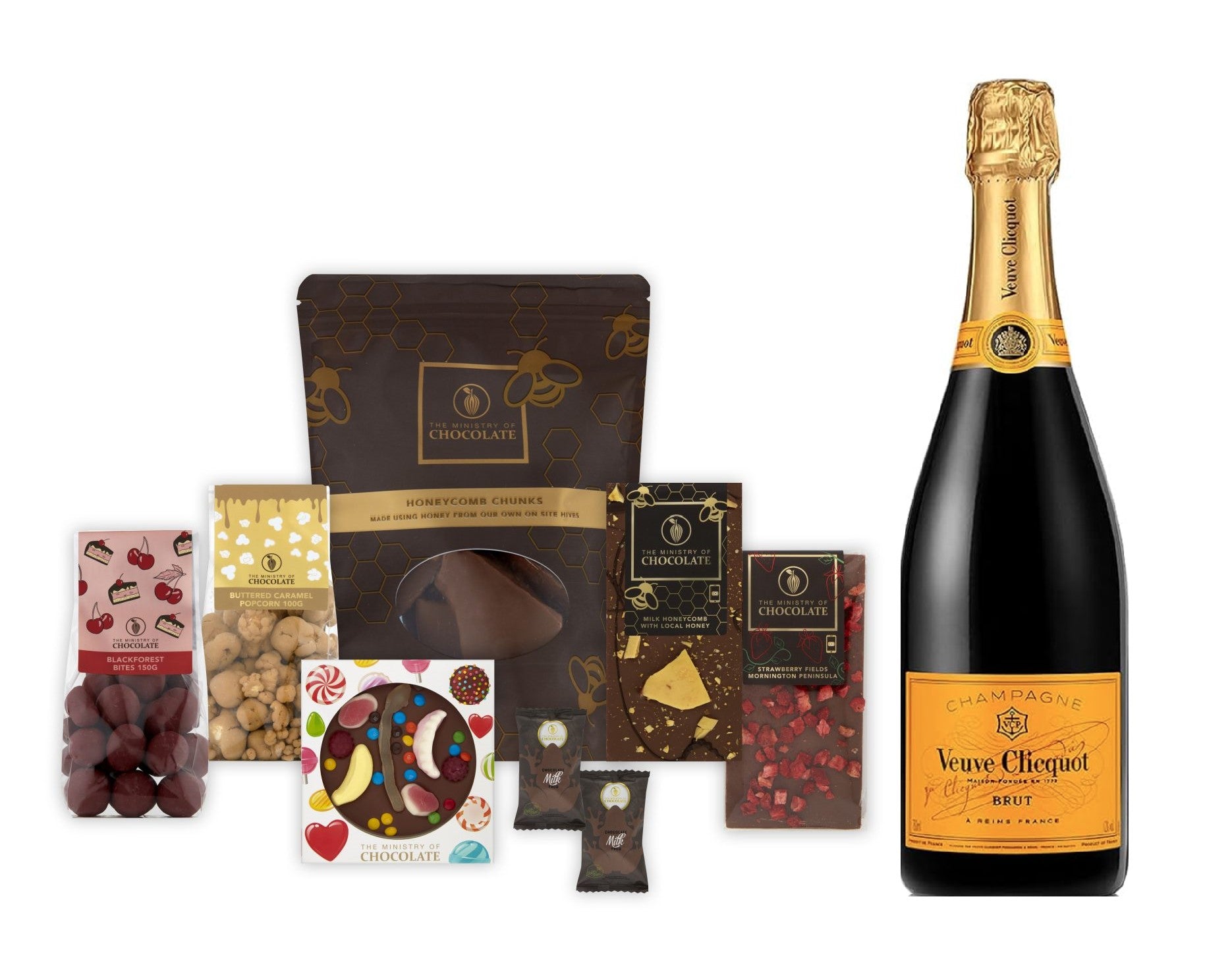 Veuve and Milk Chocolate Hamper