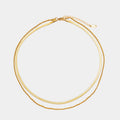 "Ios" Layered Necklace - Gold Colour