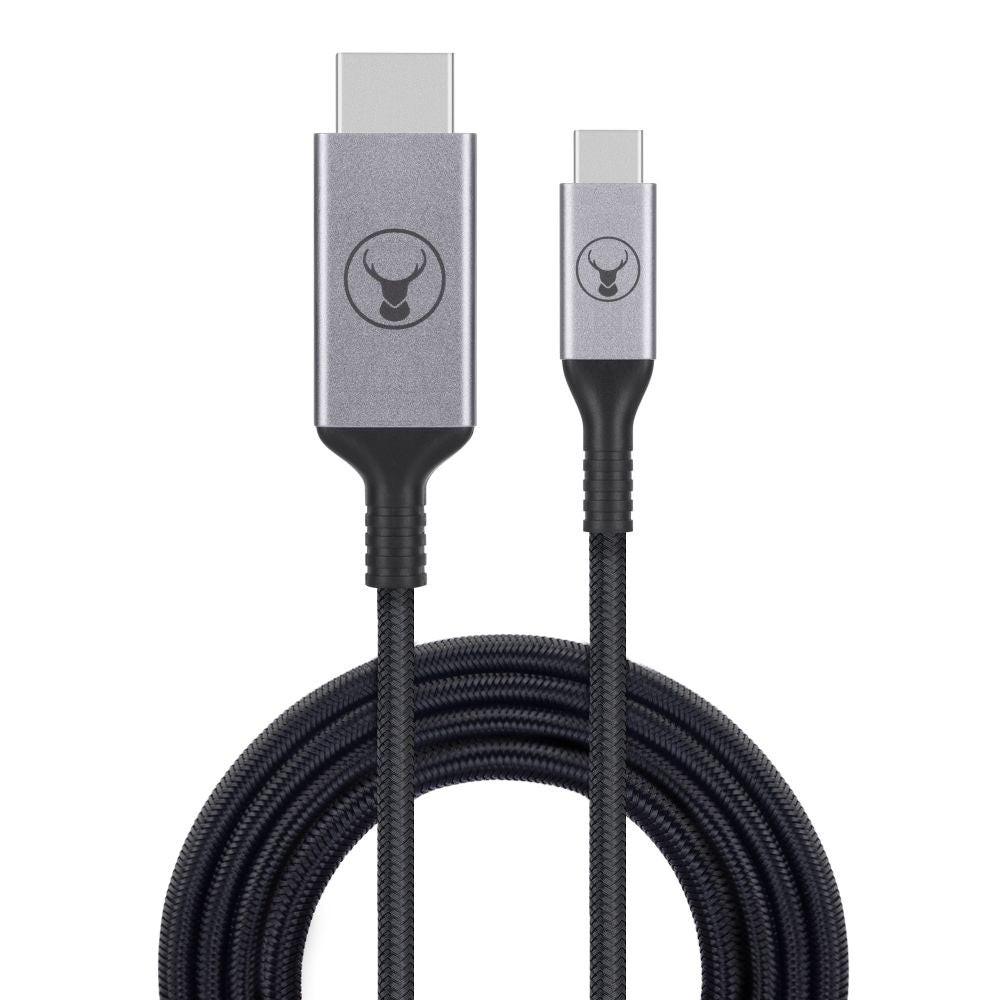Bonelk Long-Life USB-C to HDMI Cable (Black) - 2.5 m