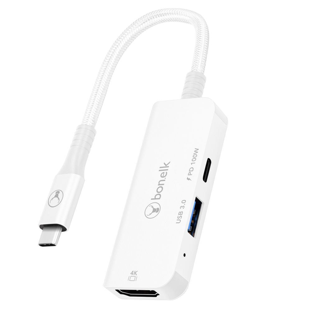 Bonelk Long-Life 3in1 Multiport Hub (White)