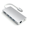 Satechi USB-C Multi-Port Adapter 4K HDMI w/ Ethernet V2 (Silver)