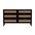 Casa Decor Tulum Rattan 6 Chest of Drawers Cabinet Bedroom Storage Tallboy