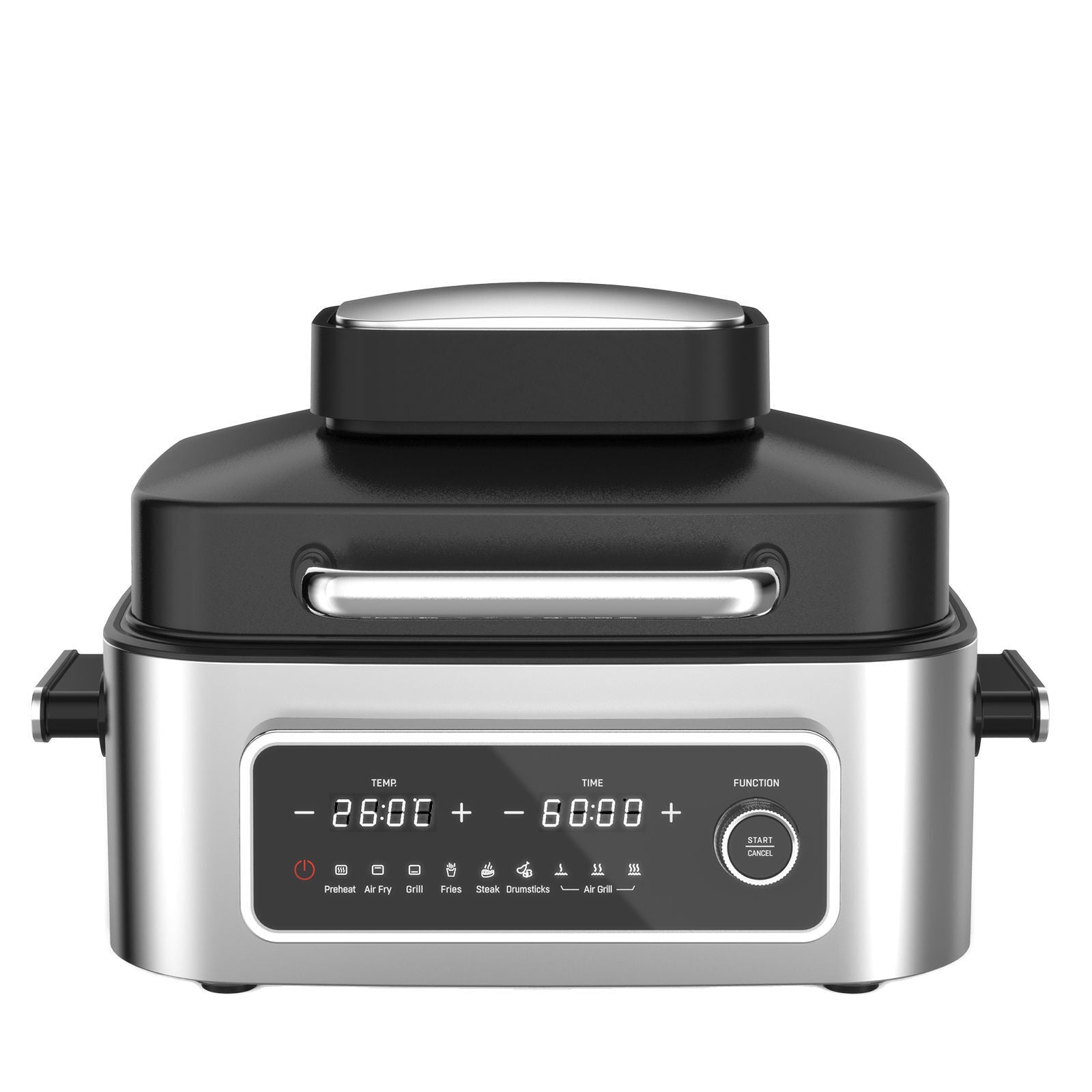 Kitchen Couture Top Loading Air Grill Family XL Air Fryer Stainless Steel