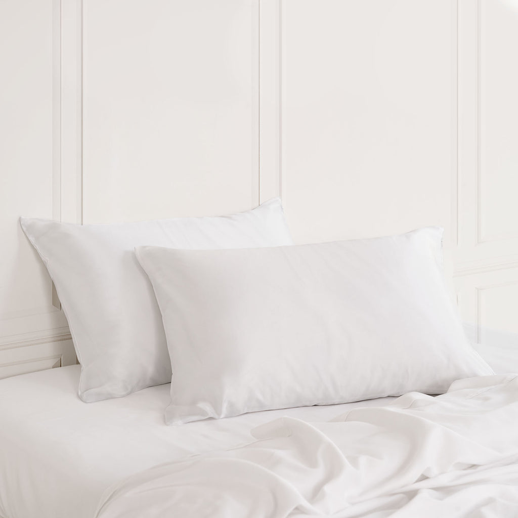 Royal Comfort Mulberry Soft Silk Hypoallergenic Pillowcase Twin Pack