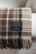 Heritage Collection - Recycled Wool Scottish Tartan Blankets - Malt