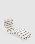 The lounger chair charcoal stripe