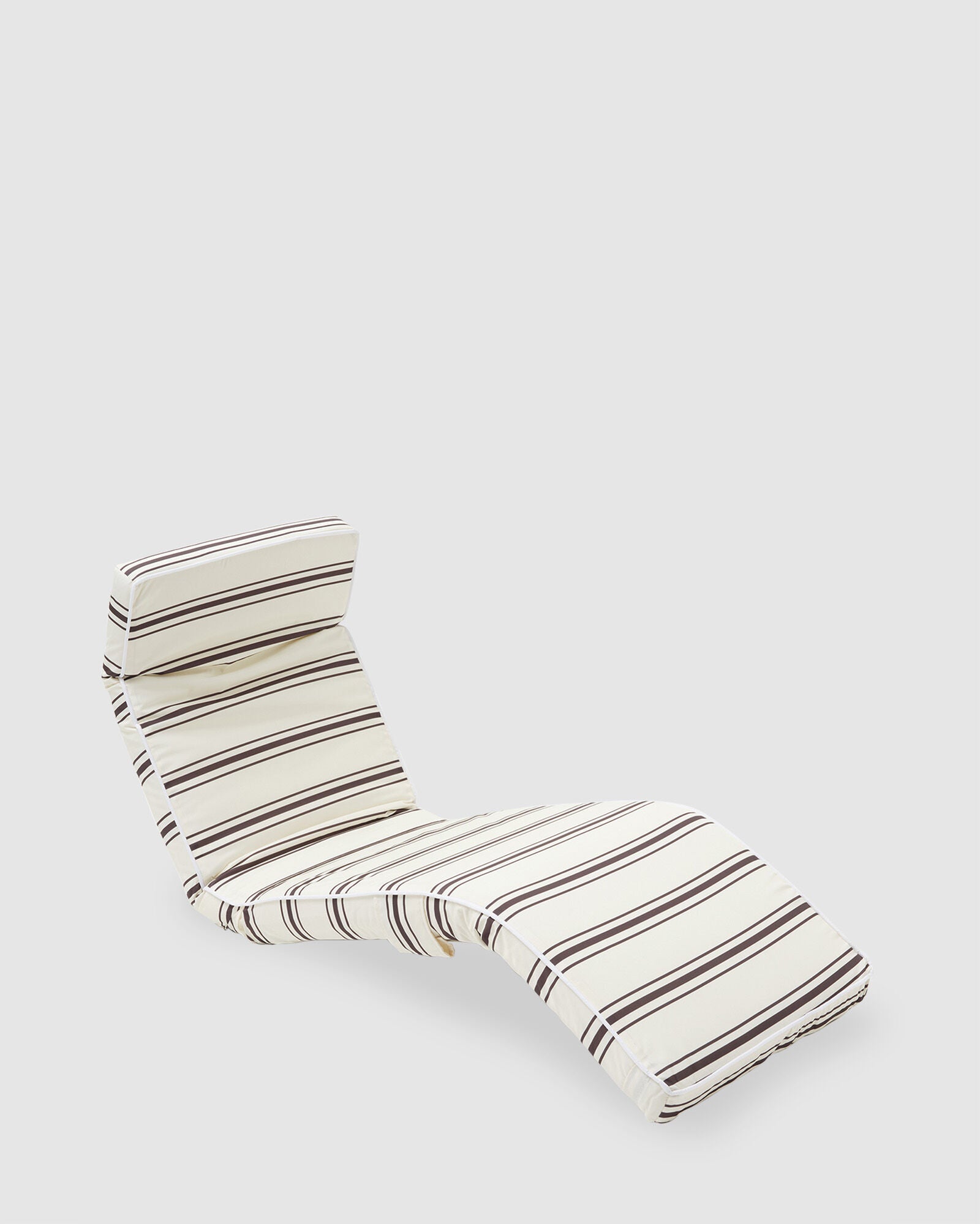 The lounger chair charcoal stripe
